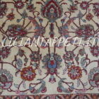 Antico Tappeto Persiano Tabriz Fondo Avorio 215x137 cm