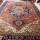 antico tappeto Heriz serapi molto grande