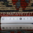 tappeto persiano gashgai antico fondo arancio tutto lana 233x161 cm