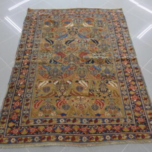 piccolo antico tappeto persiano afshari con splendidi colori