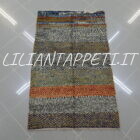 tappeto persiano gabbeh multicolore in lana 134x83 cm