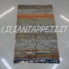tappeto persiano gabbeh multicolore in lana 134x83 cm