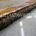 tappeto persiano gabbeh gashgai color grigio in lana 163x114 cm