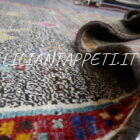 tappeto persiano gabbeh gashgai color grigio in lana 163x114 cm