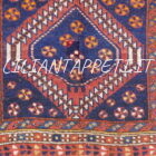 tappeto persiano lori antico fondo blu tutto lana 240x140 cm
