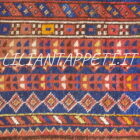 tappeto persiano lori antico fondo blu tutto lana 240x140 cm