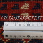 tappeto persiano lori antico fondo blu tutto lana 240x140 cm