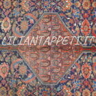 antico grande tappeto persiano malayer disegno herati lana su cotone ultimo quarto 800 410x274 cm
