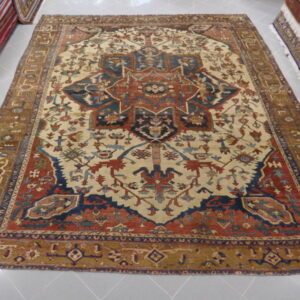 antico tappeto persiano heriz serapi da salotto