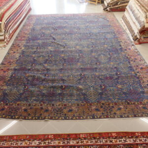 tappeto grande tehran antico fondo cata da zucchero senza il medaglione disegno zili-sultan