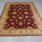 tappeto orientale ziegler da salotto fondo rosso