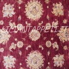 tappeto orientale afghano ziegler extra da salotto fondo rosso mattone 284x215 cm in lana