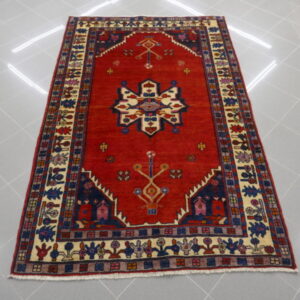 tappeto persiano hamadan fondo rosso da salotto