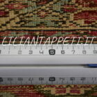 antico tappeto turco ghiordes a doppia preghiera fondo rosa ciclamino 215x133 cm