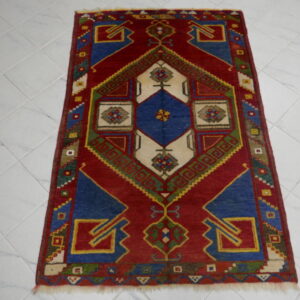 antico tappeto turco karapinar da collezione