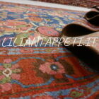 tappeto persiano lilian fereydan antico lana su cotone 198x133 cm