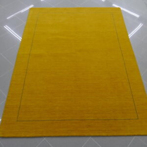 tappeto gabbeh indiano giallo da salotto