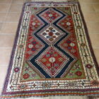 tappeto persiano shakarlu da salotto geometrico e molto allegro