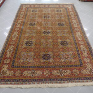 antico tappeto persiano tabriz senza il medaglione da mille ed una notte