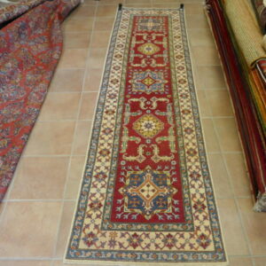 tappeto passatoia ziegler fondo rosso da corridoio