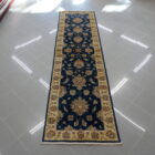 tappeto passatoia orientale ziegler fondo blu da corridoio