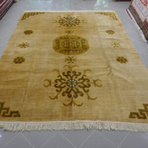 grande tappeto orientale tibet fondo chiaro motivo khotan pochi disegni da salotto