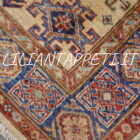 tappeto orientale kazak fondo avorio in lana 178x118 cm