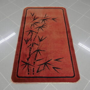 piccolo tappeto cinese rosso periodo déco