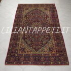 tappeto persiano dorokhsh antico da salotto lana su cotone 216x139 cm