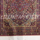 tappeto persiano dorokhsh antico da salotto lana su cotone 216x139 cm