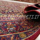 tappeto persiano dorokhsh antico da salotto lana su cotone 216x139 cm