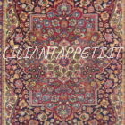 tappeto persiano dorokhsh antico da salotto lana su cotone 216x139 cm