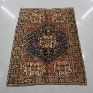 piccolo antico tappeto persiano gashgai da salotto