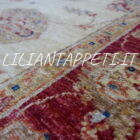 tappeto orientale ziegler da salotto fondo avorio in lana 210x147 cm