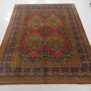 antico tappeto indiano da salotto molto decorativo