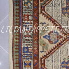 passatoia persiana sarab antica color avorio da corridoio lana su lana 478x95 cm
