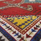 gabbeh persiano bakhtiari antico fondo rosso tutto lana 237x141 cm