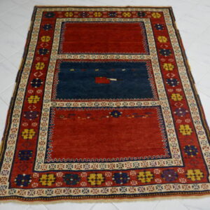 antico tappeto caucaso kazak borcialu di alta epoca a pannelli da salotto