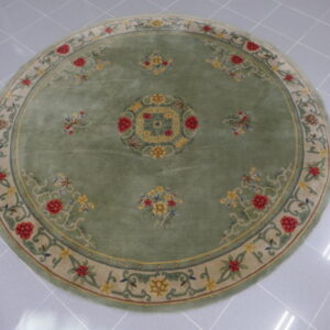 tappeto cinese pechino usato rotondo color verde salvia