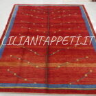 tappeto gabbeh gashgai fondo rosso 252x210 cm
