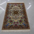 tappeto persiano isfahan misto seta da salotto firmato
