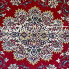 tappeto persiano isfahan misto seta firmato davari fondo rosso 173x111 cm