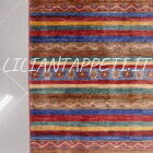 tappeto moderno orientale ziegler da salotto multicolore 244x183 cm in lana