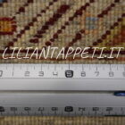 tappeto orientale ziegler da salotto fondo grigio in lana 205x152 cm