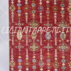 tappeto orientale ziegler bakhtiari da salotto fondo rosso in lana 200x150 cm