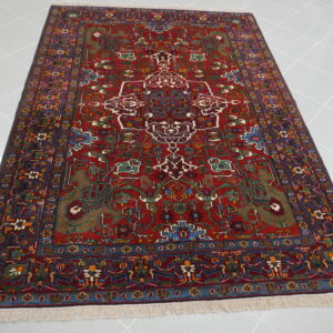 antico tappeto orientale azarbaijan karadagh da salotto