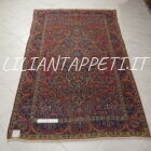 tappeto persiano bakhtiari antico lana su cotone 224x140 cm