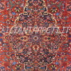 tappeto persiano bakhtiari antico lana su cotone 224x140 cm