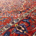 tappeto persiano bakhtiari antico lana su cotone 224x140 cm