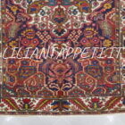 tappeto persiano bakhtiari antico lana su cotone 202x132 cm